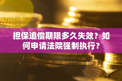 济南担保追偿期限多久失效？如何申请法院强制执行？