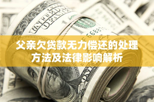 济南父亲欠贷款无力偿还的处理方法及法律影响解析
