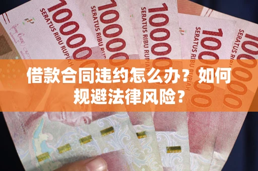 济南借款合同违约怎么办？如何规避法律风险？